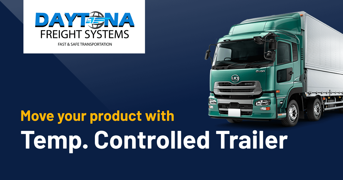 Temperature Controlled Trailer Daytona Freight Systems